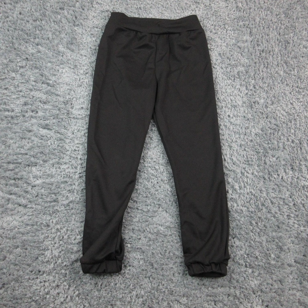 Weissman Pants Girls Large LC Black Style 14323 Dancewear Joggers Cuffs 25x25*